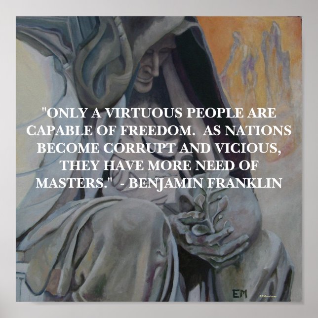 CITAÇÃO BENJAMIN FRANKLIN - POSTER (Frente)