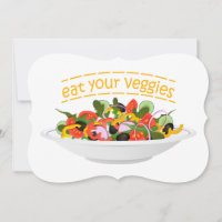 Citação Coma seus Legumes mistura de salada fresca