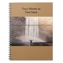 Citação Conhecendo a Si Mesmo - Caderno Espiral