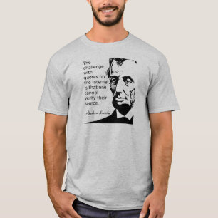 Citação da camiseta Lincon