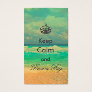 citação da vintage Beach "Keep Calm and Dream Bi