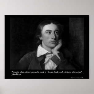 Citação de Amor/Cabana de Keats em Pôsteres de Art