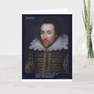 Citação de Amor/Cegueira de Shakespeare em Cartões