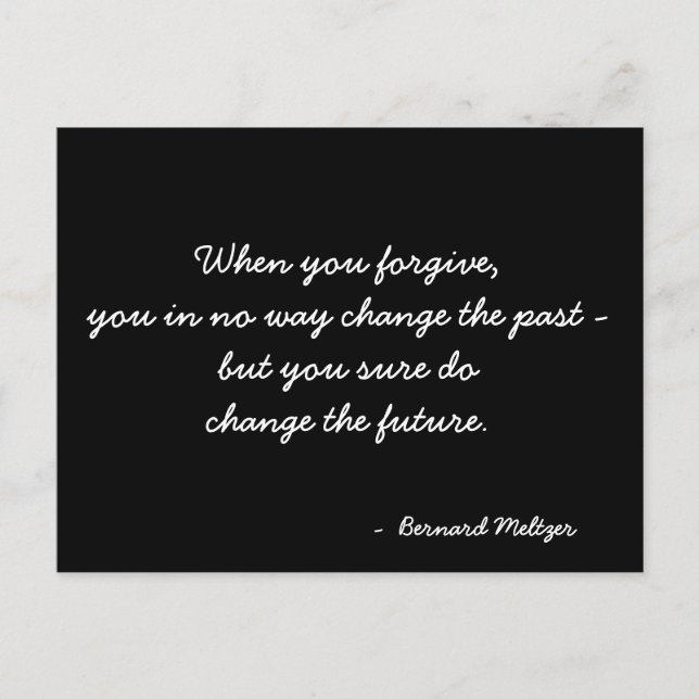 Citação de cartão postal inspirador (Frente)