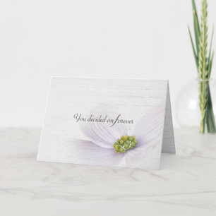 Citação de Casamento no Cartão de Madeira White