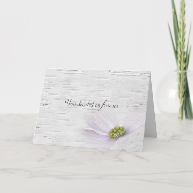 Citação de Casamento no Cartão de Nascimento (Frente)