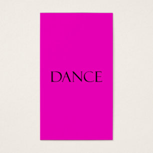Citação de dança de cor rosa-quente