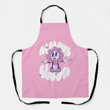 Citação de desenho animado de girassol retrô rosa