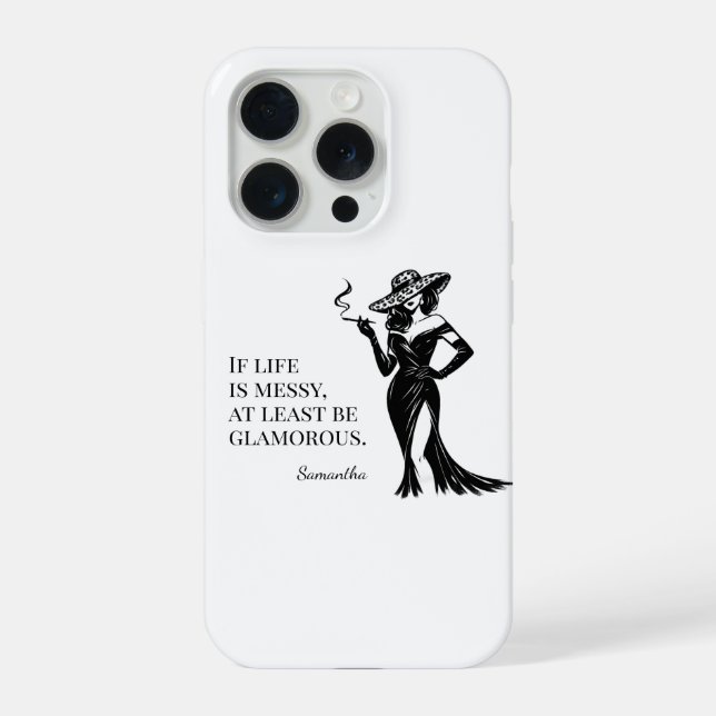 Citação de Design de Estilo Glam Personalizado  (Verso)