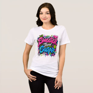Citação de Grafite Neon Mais Doce que Açúcar
