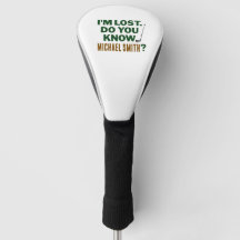Citação de Humor de Golfe Perdido com Design de Te