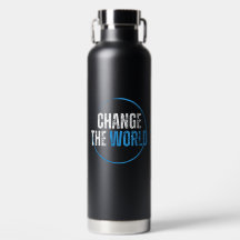 Citação de Motivação Ambiental Tipográfica Azul