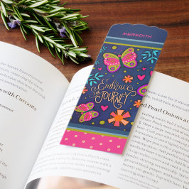 Citação de Nome Personalizado da Borboleta Floral