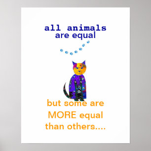 citação de poster de gato giro com arte original