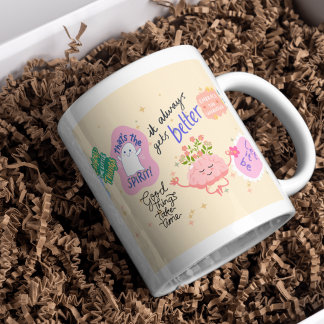 Citação de saúde mental motivacional Caneca
