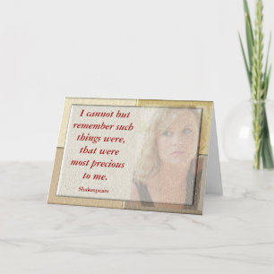 Citação de Shakespeare - Cartão de saudação