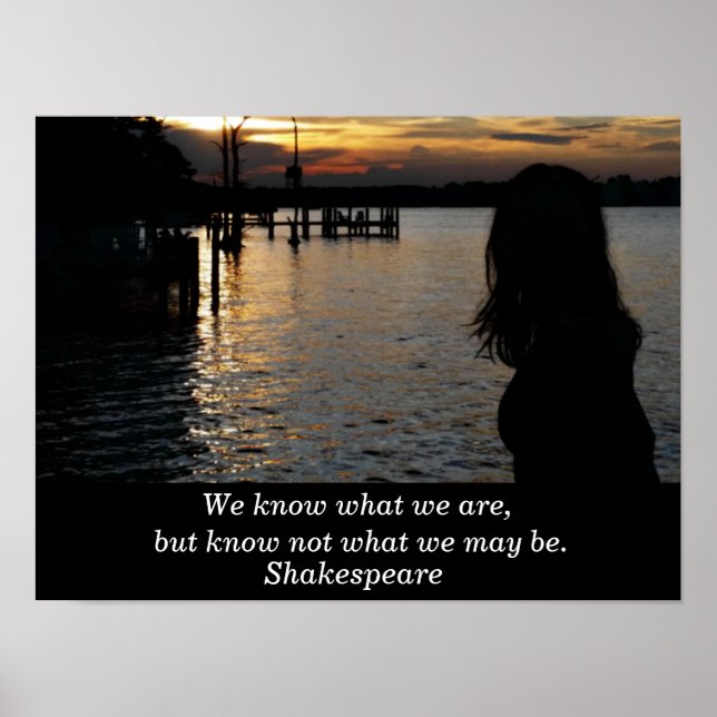 Citação de Shakespeare - poster de arte (Frente)