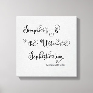 Citação de Simplicidade - Canvas