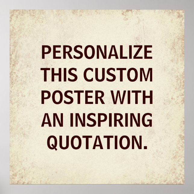 Citação de Tipografia Personalizada, poster inspir (Frente)