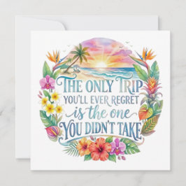 Citação de Viagem Tropical de Férias Inspiradoras