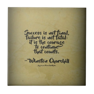 Citação de Winston Churchill; Sucesso