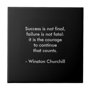 Citação de Winston Churchill; Sucesso