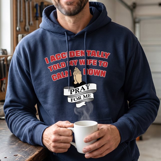 Citação Divertida de Marido - Camiseta de Moletom  (Criador carregado)