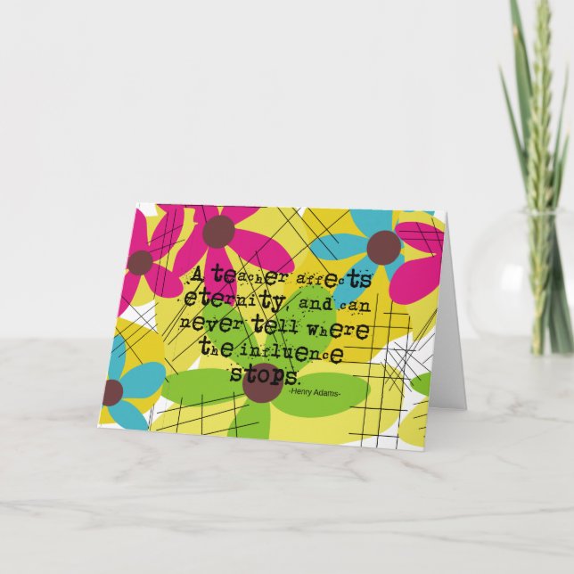 Citação do cartão de aposentadoria do professor He (Frente)