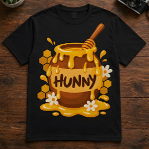 Citação do Pote de Mel "Hunny" Arte de Comida Doce