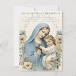 Citação espiritual católica de Mary e Jesus