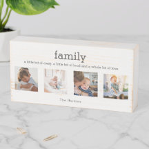 Citação Familiar Inteiro Muita Colagem Fotográfica