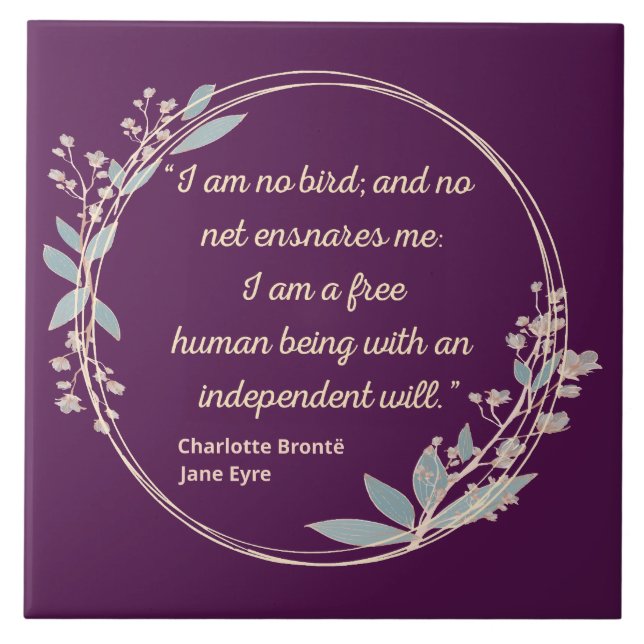 Citação II de Jane Eyre - Estilo bonito (Frente)