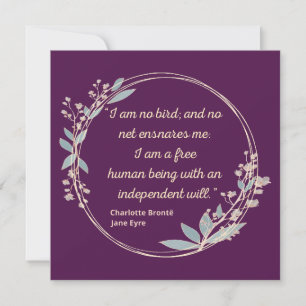 Citação II de Jane Eyre - Estilo bonito