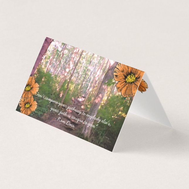 Citação Inspiracional, "caminhos" (Frente)