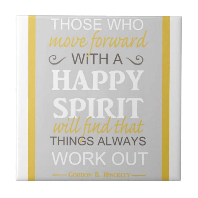 citação inspiradora gordon b hinckley lds (Frente)