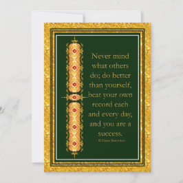 Citação inspiradora no elegante design decorativo