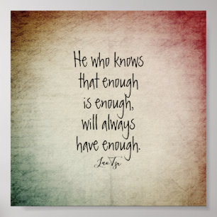 citação inspiradora texto poster Lao Tzu