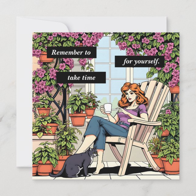 Citação Inspirativa | Tome tempo para você mesmo (Frente)