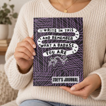 Citação Máxima Personalizada Roxa Abstrata Doodle