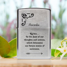 Citação Motivacional da Seta Karma Personalizada