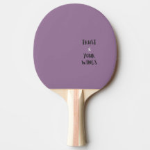 Citação Motivacional Positiva Raquete de Ping Pong
