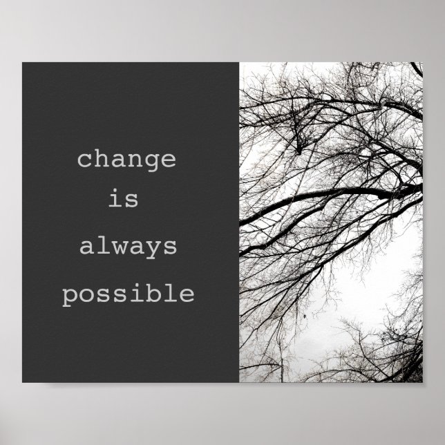 citação motivacional poster de arte fotográfica (Frente)