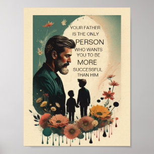 Citação pai, Impressão, Papel Poster de valor (Mat