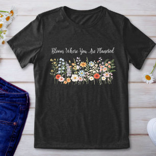 Citação Personalizada Aquarela Flor Silvestre Flor