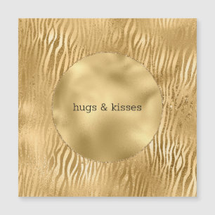 citação personalizada do Glitz Zebra Dourada