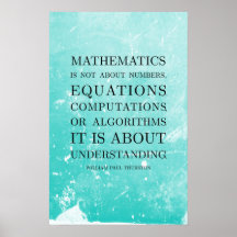 Citação por Thurston - Posters de matemática