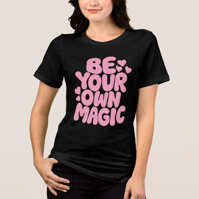 Citação Retro Rosa “Seja Sua Própria Magia” (Frente)