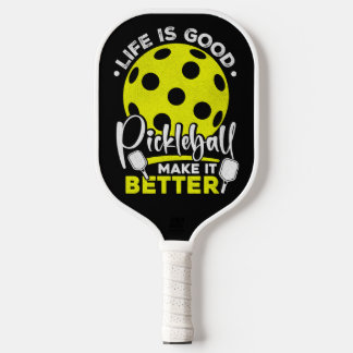 Citação Vibrante de Jogador de Pickleball Neon Ama