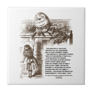 Citações da conversação de Alice Humpty Dumpty