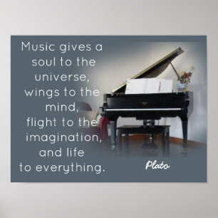 Citações da música - Plato - impressão da arte
